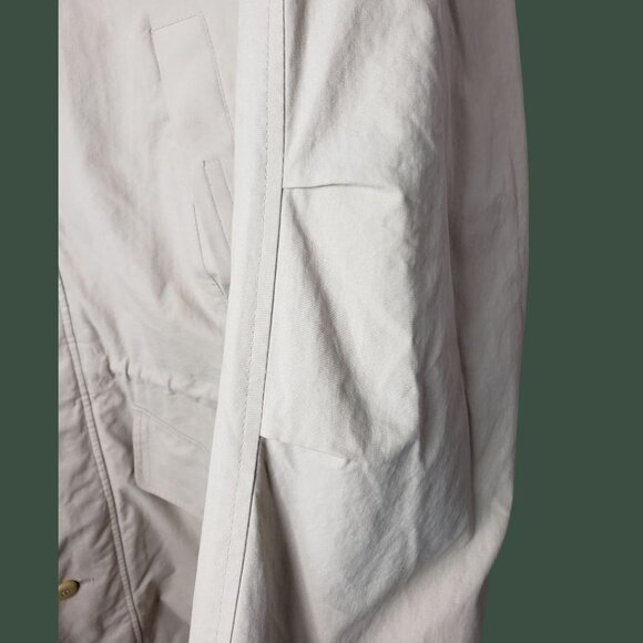 London Fog Jacket Parka Down Filled Removable Lining & Hood Beige/Brown Large - Picture 9 of 16